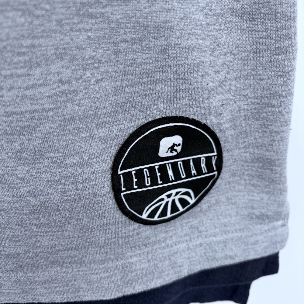 Y2K AND1 T Shirt Medium Men's Gray Stop Sweating Me Basketball Warmup Workout - Picture 4 of 9
